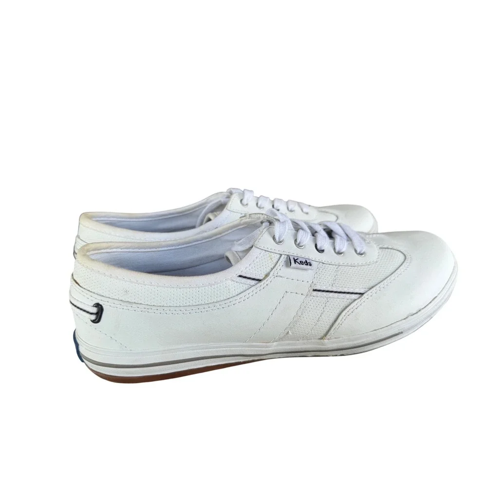 Keds Craze II White Low Top Ortholite Sneakers Size 8 Nautical‎ Preppy